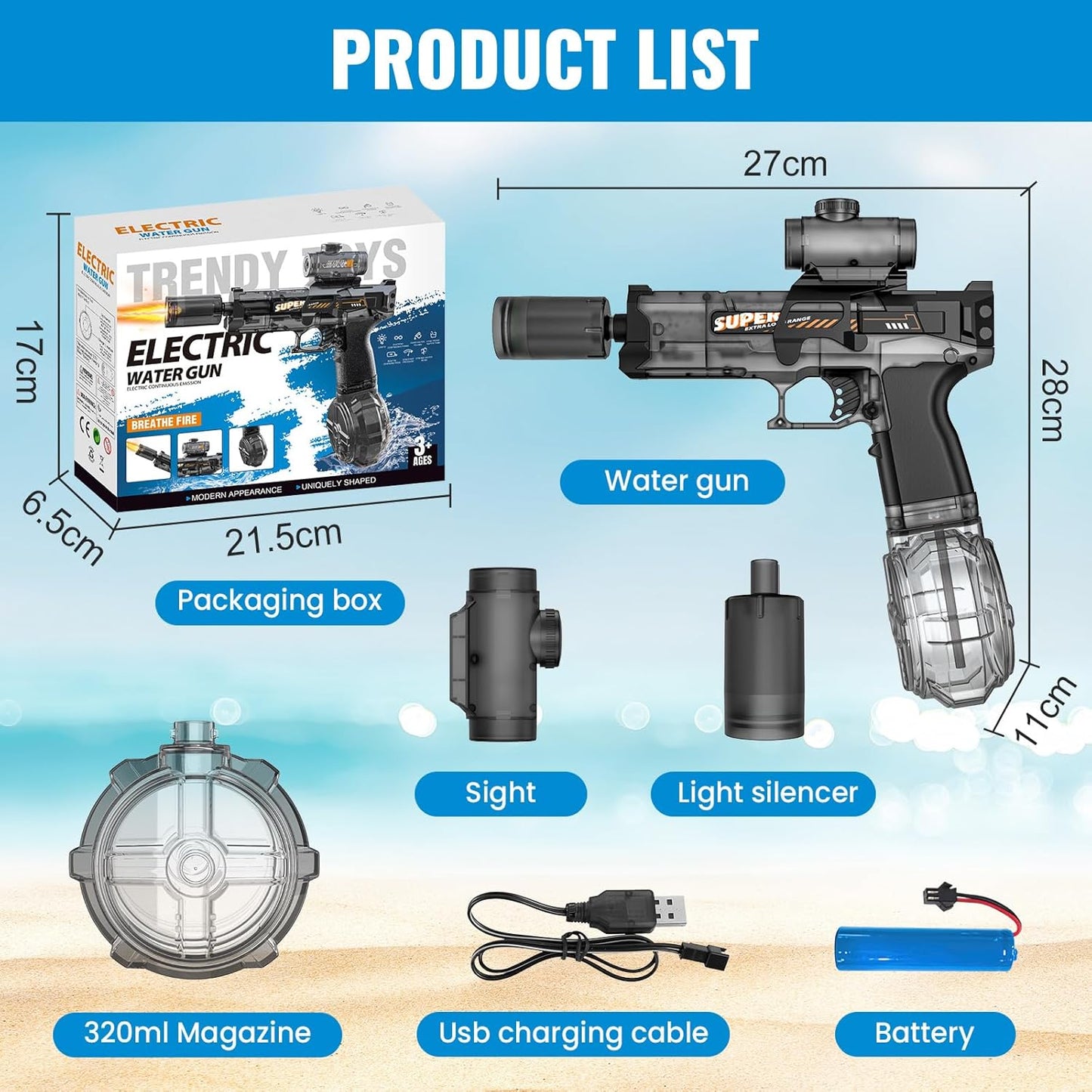 Pistola de Agua Electrica